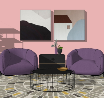 精品客厅设计家具模型 (64)